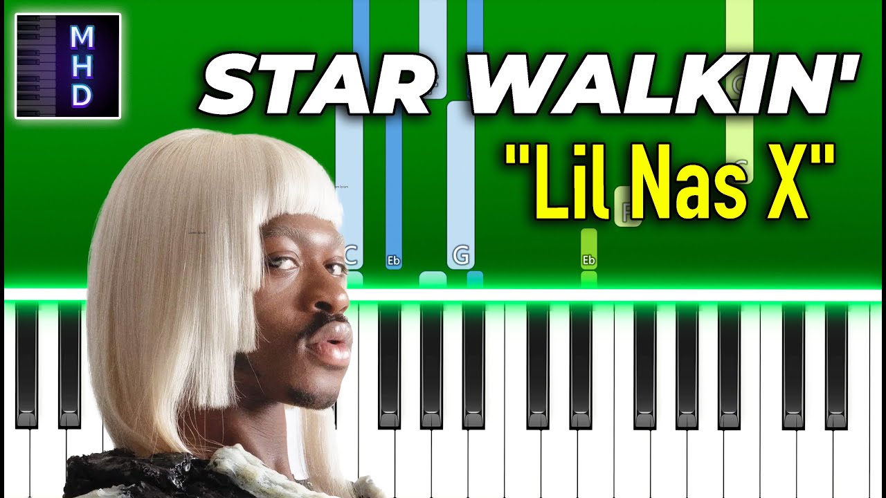 Lil Nas X - STAR WALKIN' - Piano Tutorial (League of Legends Worlds Anthem)