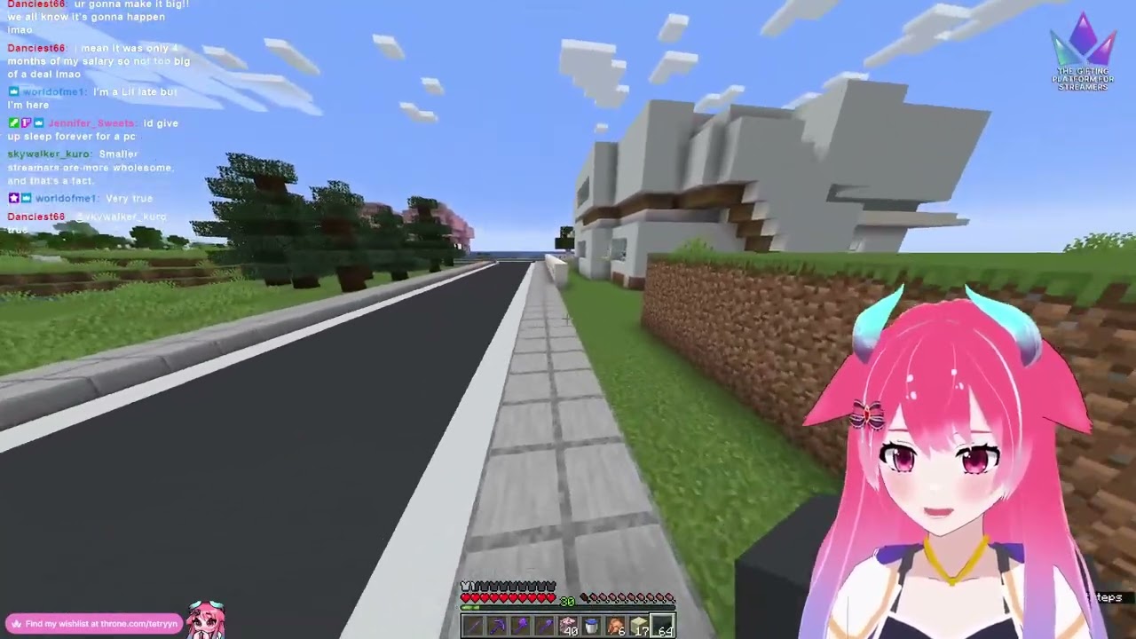 「 VOD 」Tetryyn attempts to build a city in survival Minecraft! (Part 3)