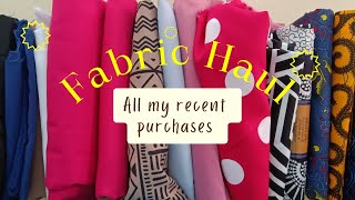 Fabric haul | I went shopping for fabric! | MHC World , Home Hyper  & More