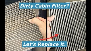 I'm Ashamed...My Cabin filter is Filthy! Easy replacement  You can do your's too! DIY tutorial