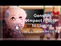 Genshin Impact reacts to Lumine | (1/2) | Female MC