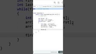 🔥Day 3 | GeeksforGeeks 160 days Coding Challenge | 🚀 Reverse an Array in 30 Seconds!  #GeeksforGeeks