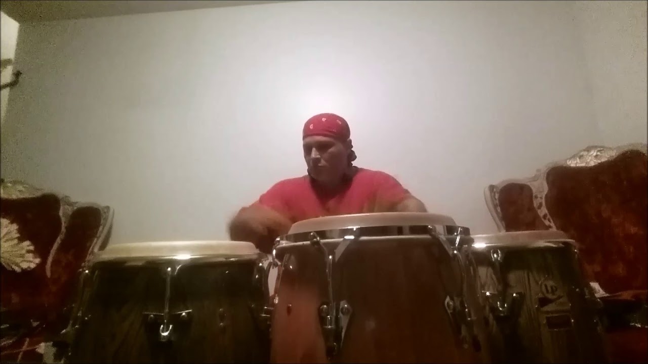 Tony Padilla Playing a Melody on 5 Congas LP Gear 