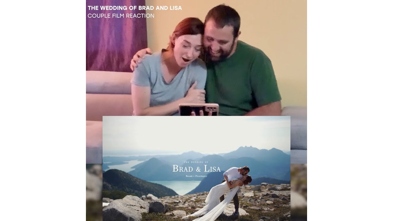 Reaction of Couple Brad and Lisa Epic Mountain Wedding  *EMOTIONAL*