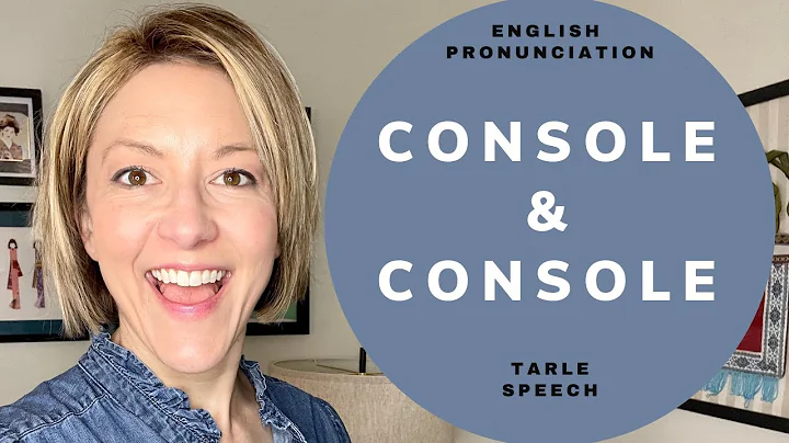 Learn to Pronounce CONSOLE & CONSOLE - American English Heteronym Pronunciation Lesson #learnenglish