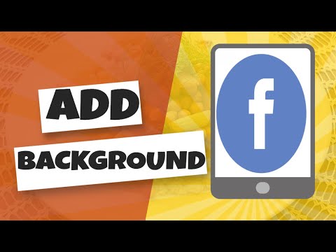 How To Add Background To Facebook Post Easy