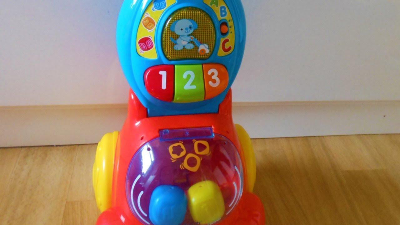 VTech Baby Counting Colours Vacuum Cleaner Hoover Kids Music Sounds Toy Age 1+ 