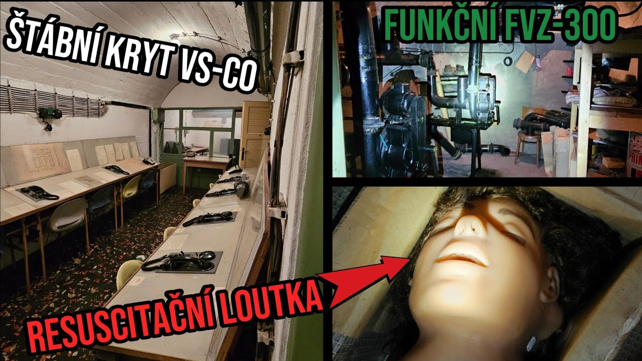 Opuštěný zachovalý ŠTÁBNÍ KRYT VS-CO - Funkční FVZ-300 ! [ URBEX ]