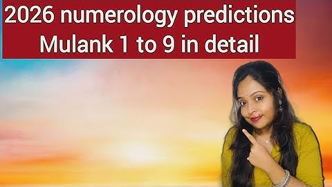 2026 numerology prediction for numbers 1 to 9||yearly prediction with remedies||year of sun||