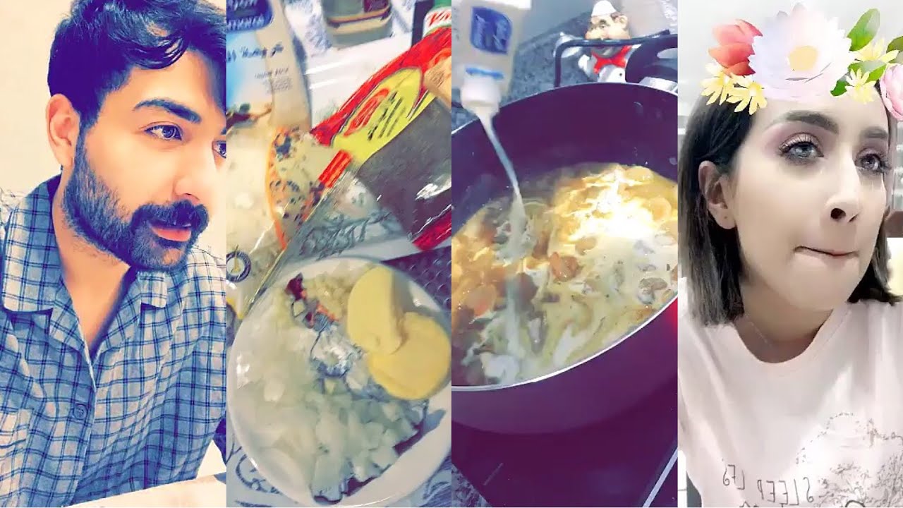 عقيل الرئيسي لاول مره يطبخ باستا شوف النتيجه كيف طلعت