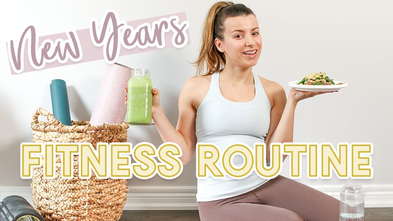 My New Years Fitness Routine + What I Eat To Stay On Track - YouTube
