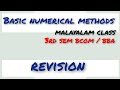 CALICUT UNIVERSITY | BASIC NUMERICAL METHODS | REVISION | 3RD SEM BCOM | BBA