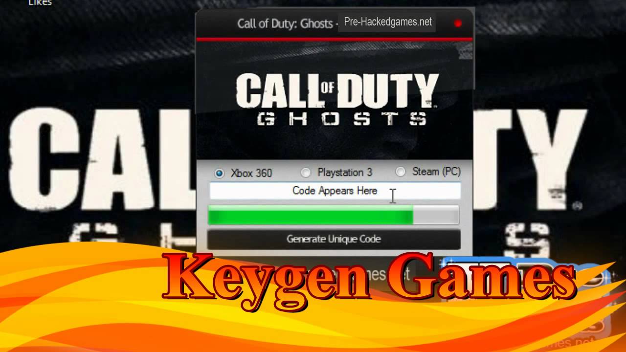 call of duty ghosts key