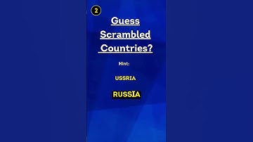 Guess the Country by its Scrambled Name | Scrambled Countries Name #scrambledwords #countryquiz
