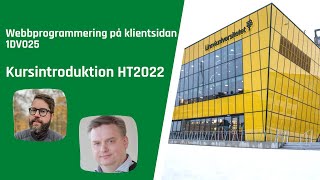 1DV025 - Kursintroduktion 2022