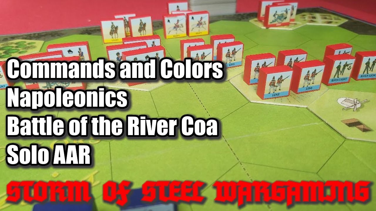 Commands and Colors: Napoleonic River Coa 24 July 1810 | Solo | Storm of Steel Wargaming