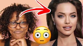 Makeup Transformation Angelina Jolie Cirurgia Plástica  #makeuptutorial