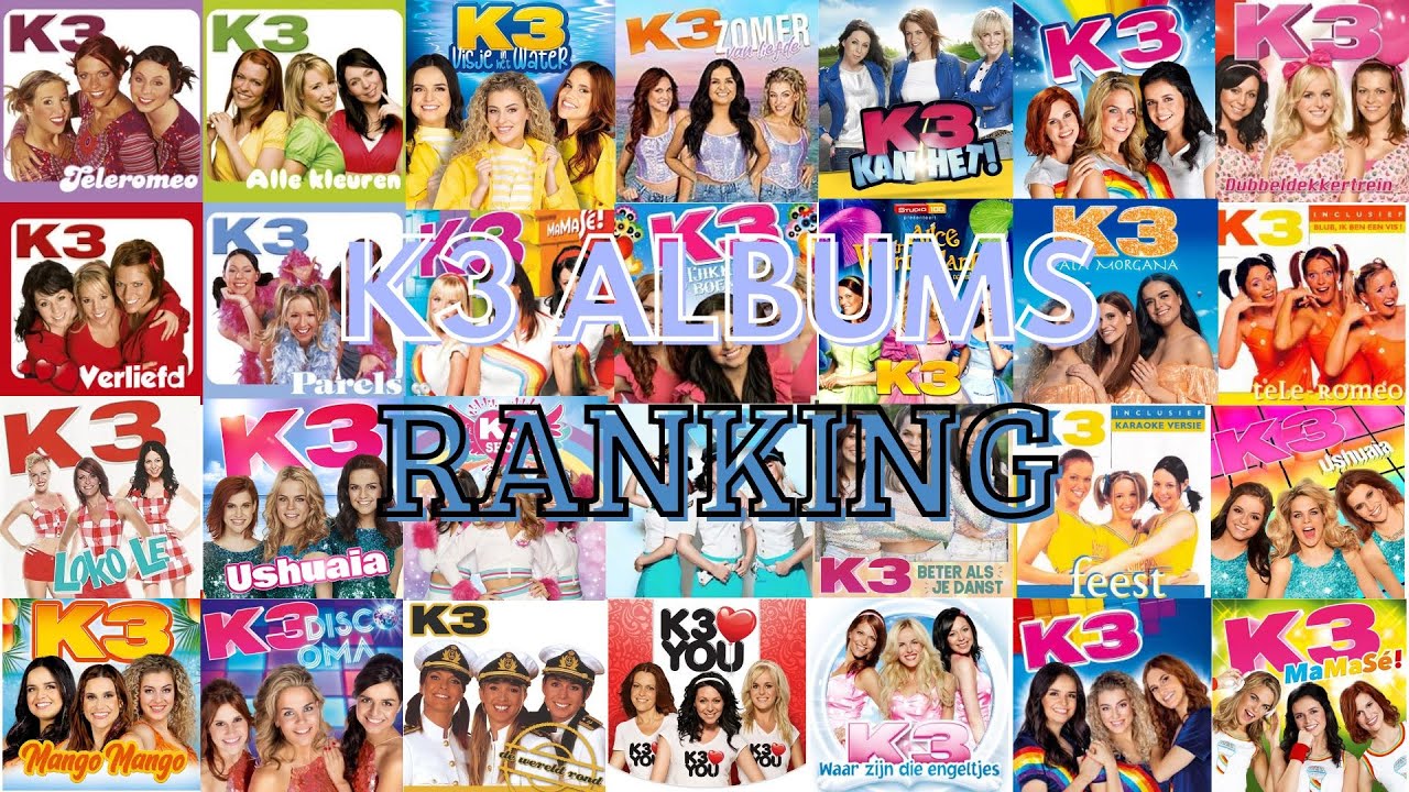 Alle K3 albums ranking