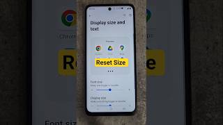 how to reset display size and font size in moto #techshorts #android