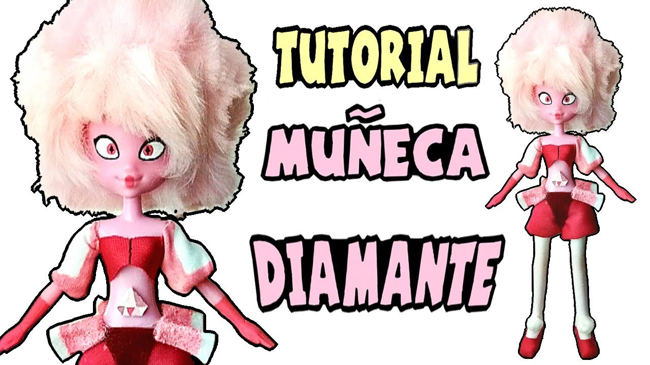 Cómo hacer una muñeca de Diamante Rosa ☆Doll Repaint☆ - Tutorial Steven Universe