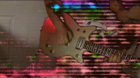 shoegaze guitar jam - ambient fuzz guitar wall of sound nonsense with video glitches
