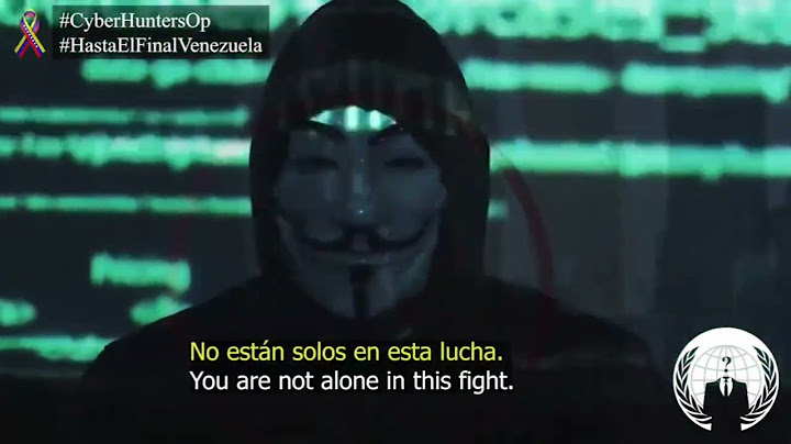 (URGENTE 🚨 ) ULTIMO MENSAJE DE ANONYMOUS A NICOLAS MADURO Y SU DICTADURA!!!