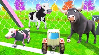 El Pollito Pìo 3D | El Tractor y el Dinosaurio Parte#793 El Pollito y El Tractor de la Granja Juego