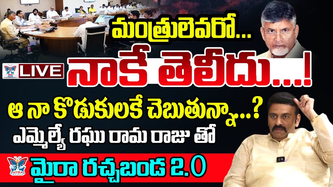 మంత్రులెవరో నాకే తెలీదు..! TDP MLA Raghu Rama Raju Sensational ...