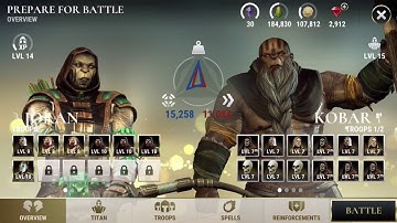 SKELETONS VERY WEAK FOR ANY TROOPS!!Dawn Of Titans -The Hidden Key Campaign