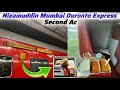 22210 Nizamuddin Mumbai Central Duronto Express 2nd AC Full Journey Irctc Food Review..