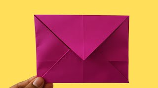 How to Make The Simplest Paper Envelope Without Scissors and Glue | Easy And Fast #envelope  Making