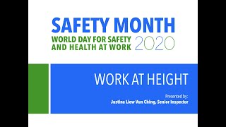 SHENA Safety Month 2020 Webinar: Work at height