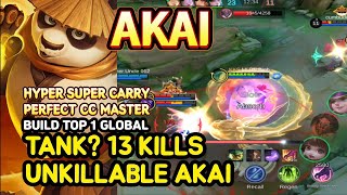 Akai (Mythical Glory): 13 Kills MVP vs Harley | Tank Jungle Carry | BUILD TOP1 GLOBAL | MLBB Ranked