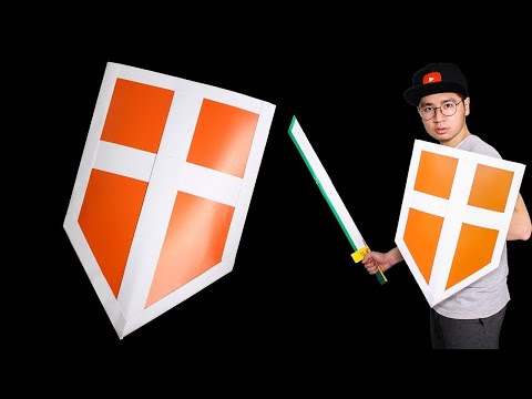 How to make safety shield origami،Paper craft - YouTube