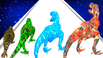 Dino Evolution Run 3D - Level Up  Dinosaur All Levels Gameplay