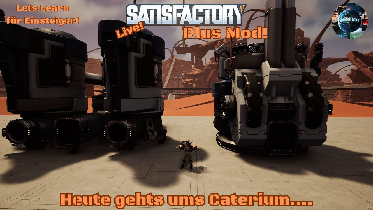 Satisfactory Plus Mod! Heute gehts ums Caterium! 🌍🏭🚀 / News im !Discord !5000