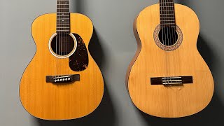 Разница между дешёвой гитарой и дорогой Обзор гитары Martin 000JR-10E Shawn Mendes VS Yamaha c40m