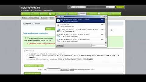 Modulo importacion combinaciones prestashop