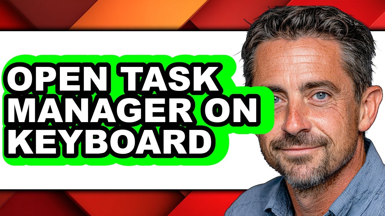 How to Open Task Manager on Keyboard - Step by Step - YouTube