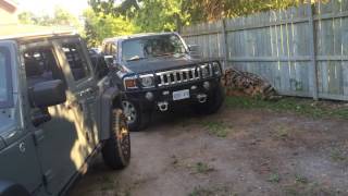 Comparing jeep jk vs hummer h3