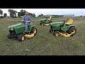 John Deere X758 455 and 400 Mowing Test