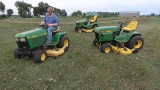 John Deere X758 455 and 400 Mowing Test