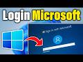 How to login microsoft account in windows 11