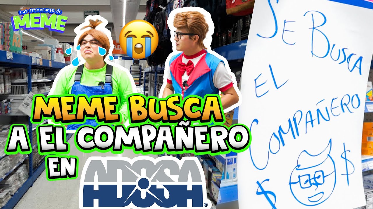 El Compañero se pierde en Adosa | Comprando útiles escolares | Meme se porta mal en Adosa