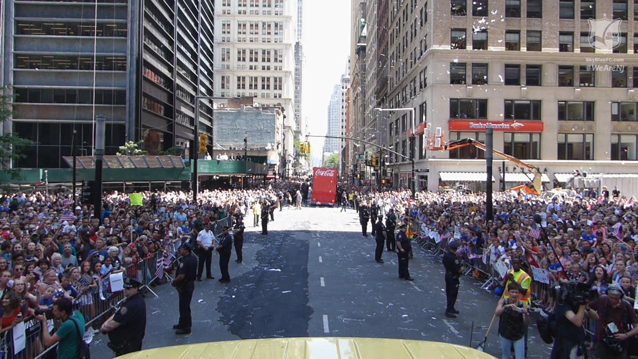 USWNT Ticker Tape Parade YouTube