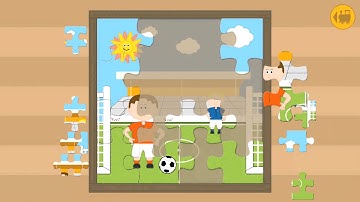 Kids Puzzle Game Soccerfield Football