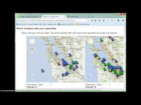 Weather project video #3 - Class data set