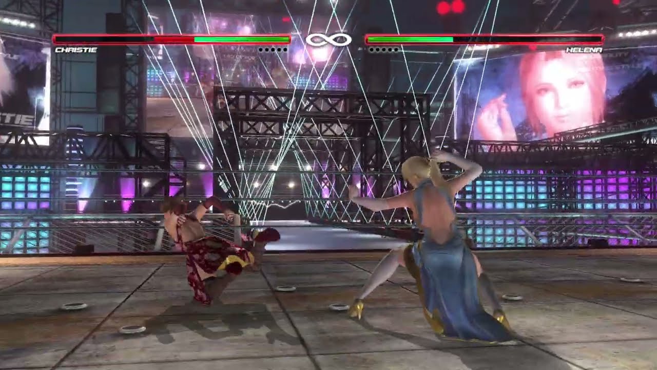 Dead or Alive 5 DOA 5: Anna Williams (Christie) vs Nina Williams (Helena) ( Qipao mod )