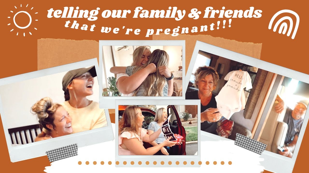 TELLING FAMILY & FRIENDS WE'RE PREGNANT!!! Pregnancy Announcement | Pregnancy Vlogs | Best Moments