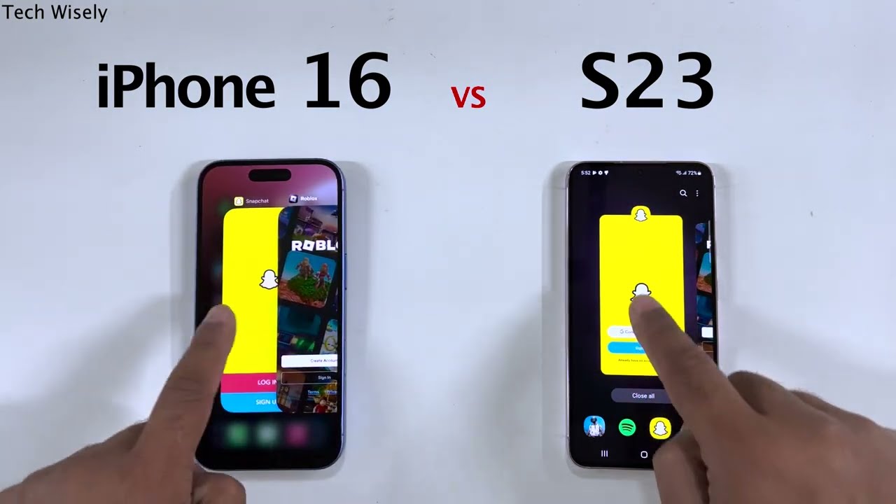 iPhone 16 vs Samsung S23 - Speed Performance Test - YouTube